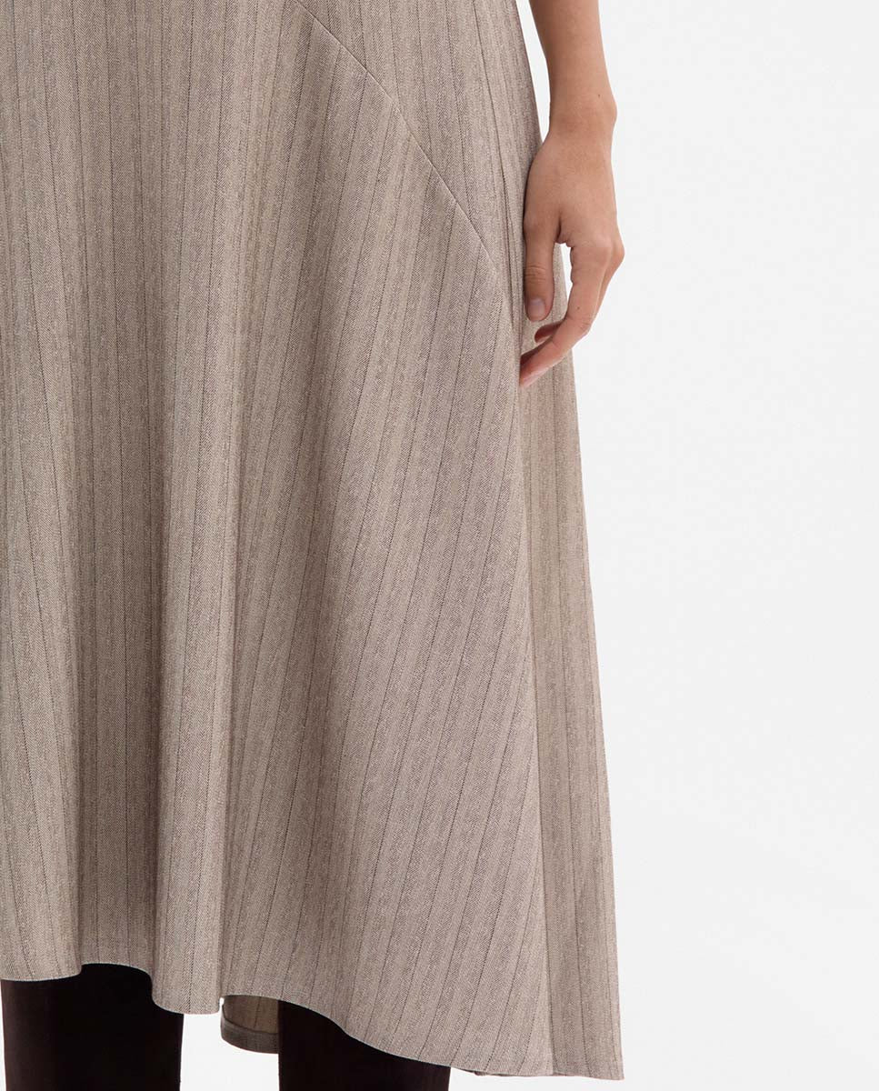 Vestido asimétrico rayas