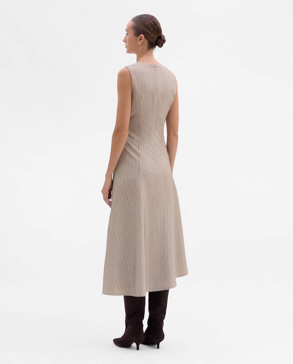 Vestido asimétrico rayas