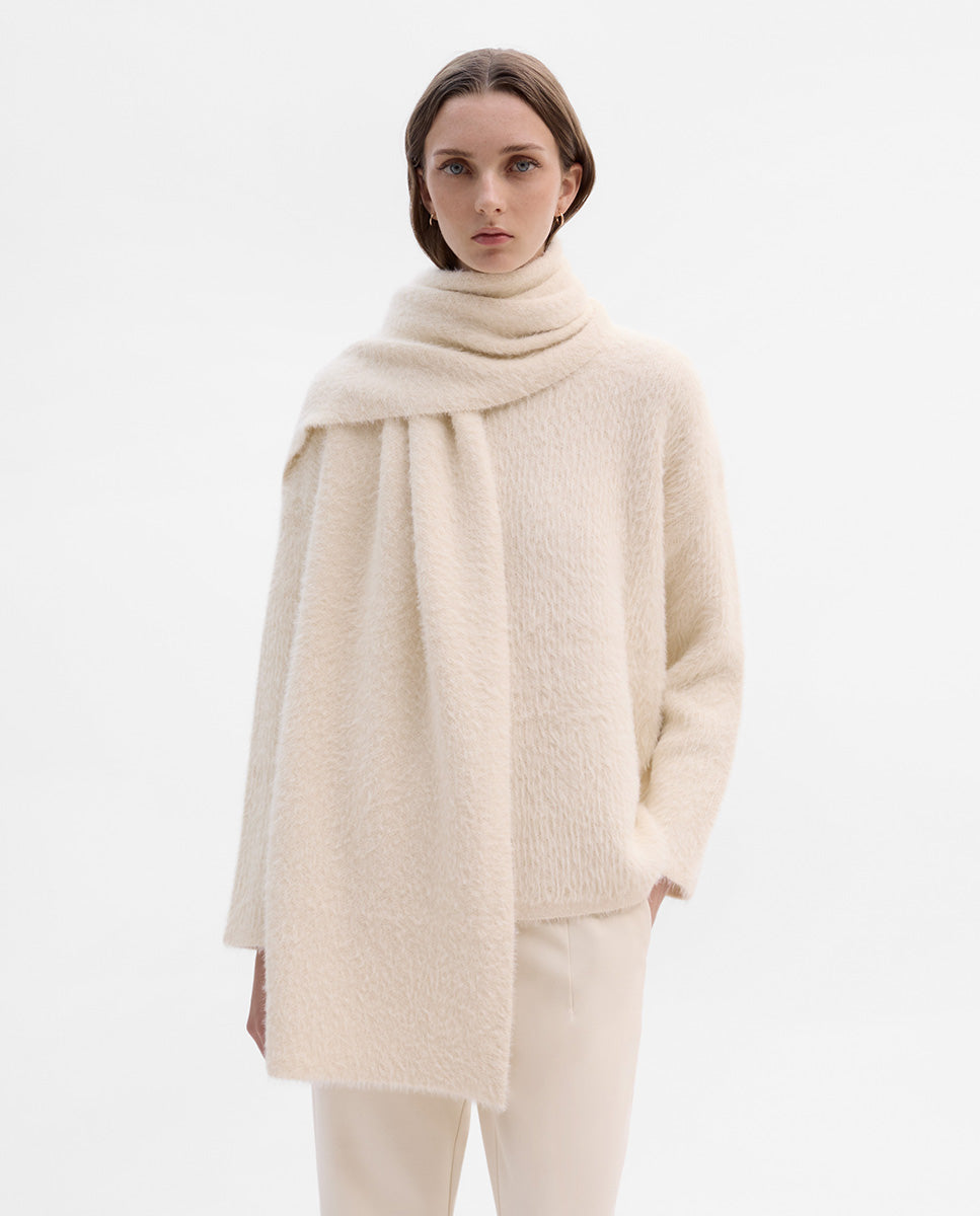 Jersey bufanda efecto pelo