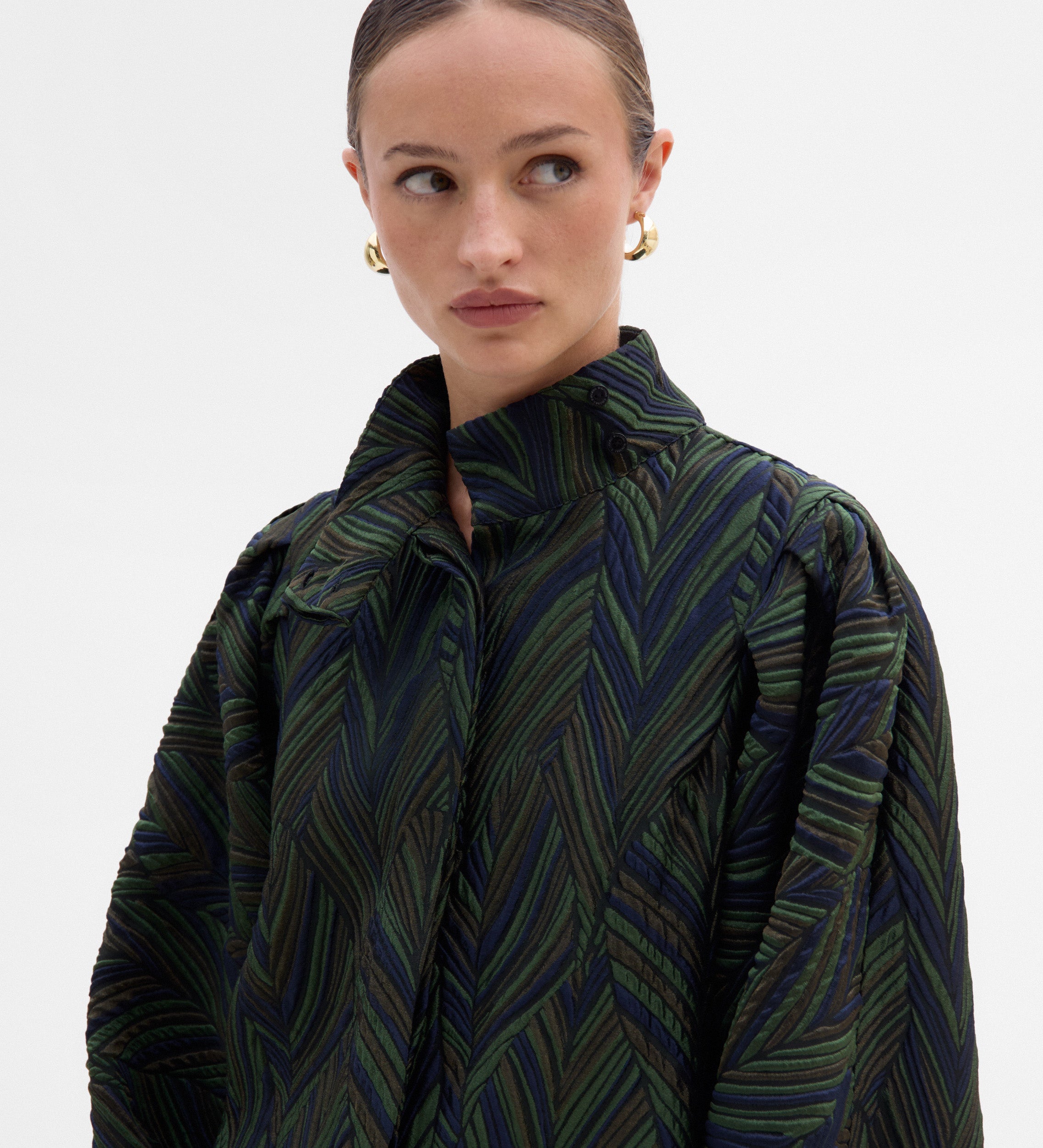 Blusón tejido fantasía