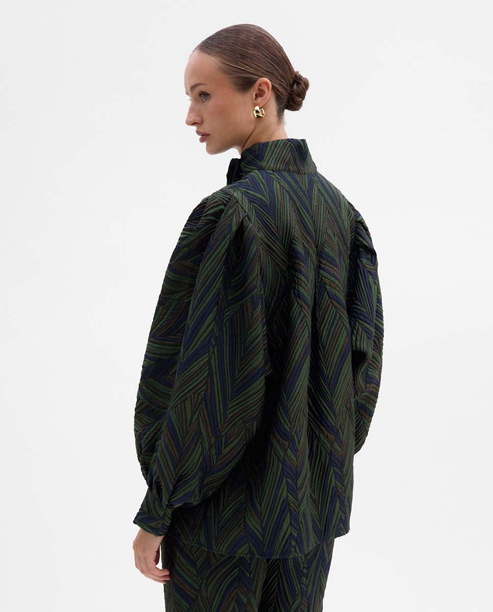 Blusón tejido fantasía