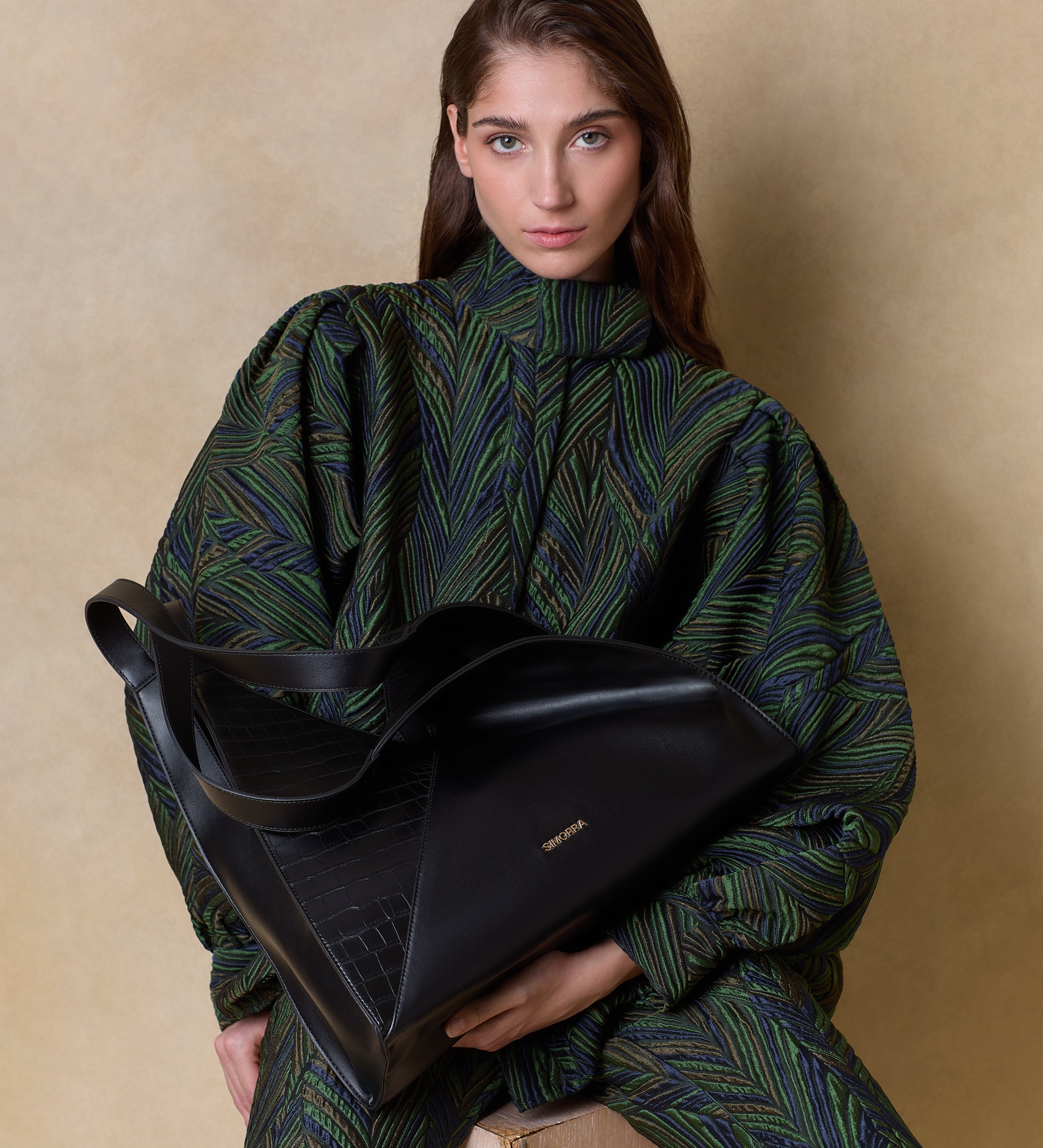 Blusón tejido fantasía