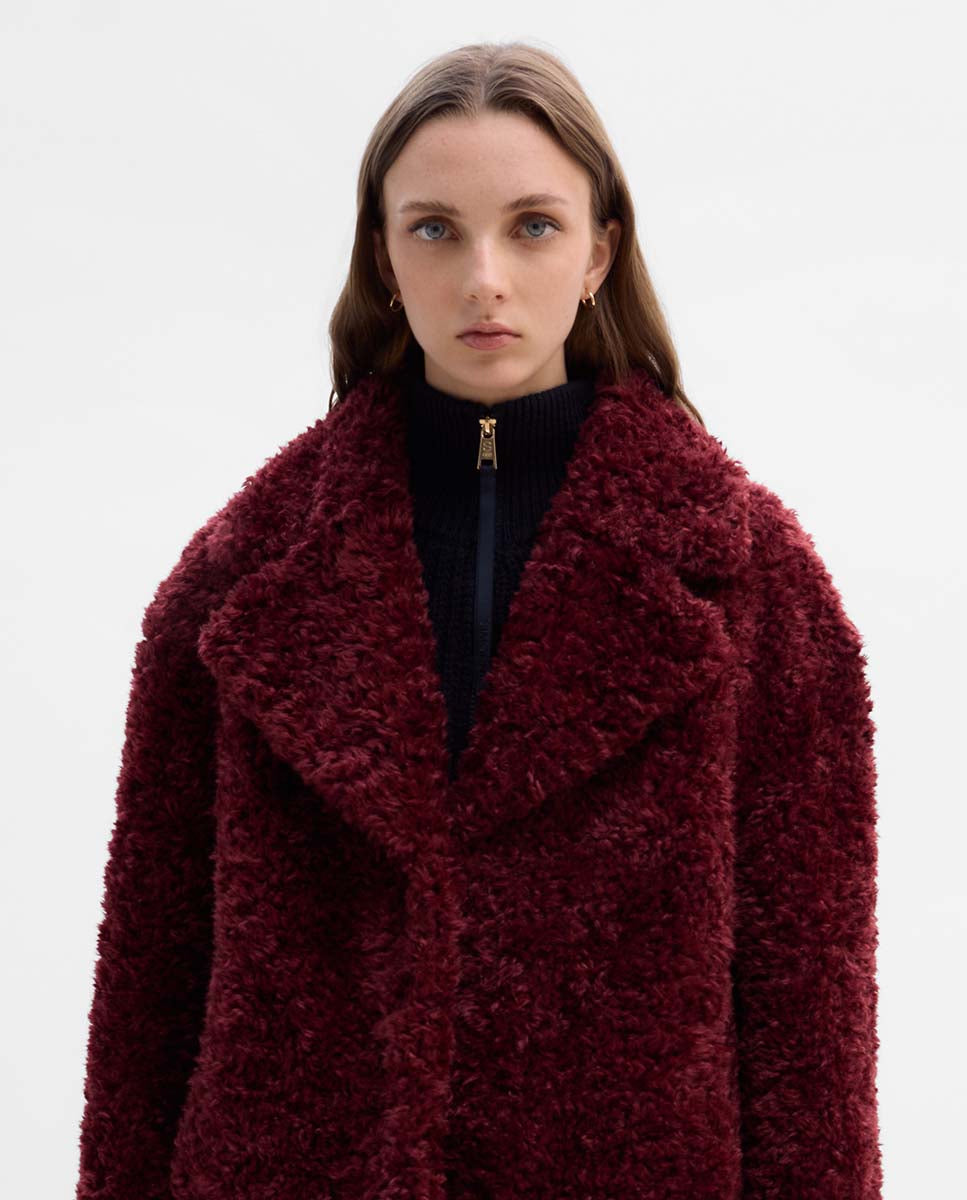 Chaquetón efecto pelo