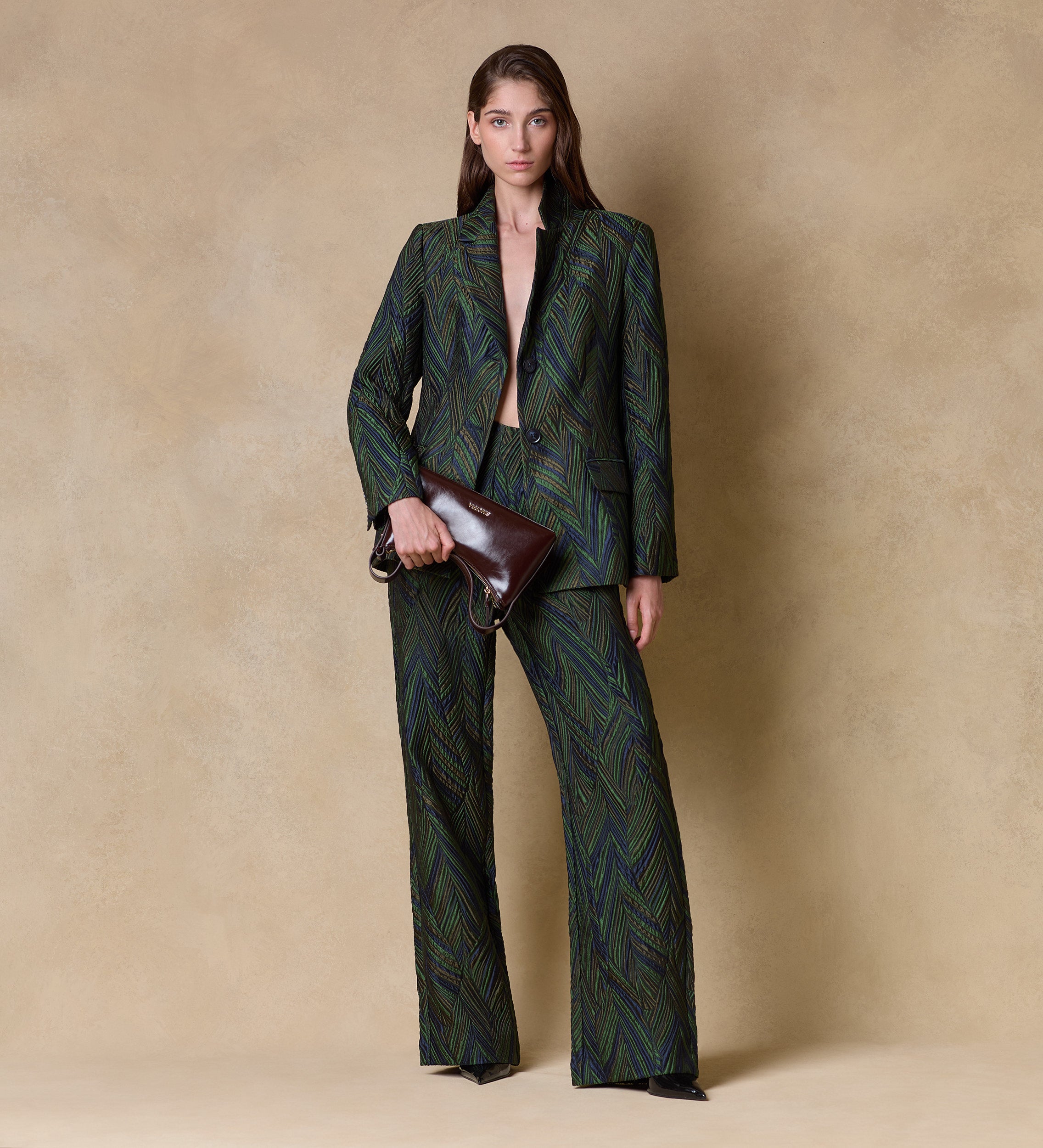 Pantalón tejido fantasía